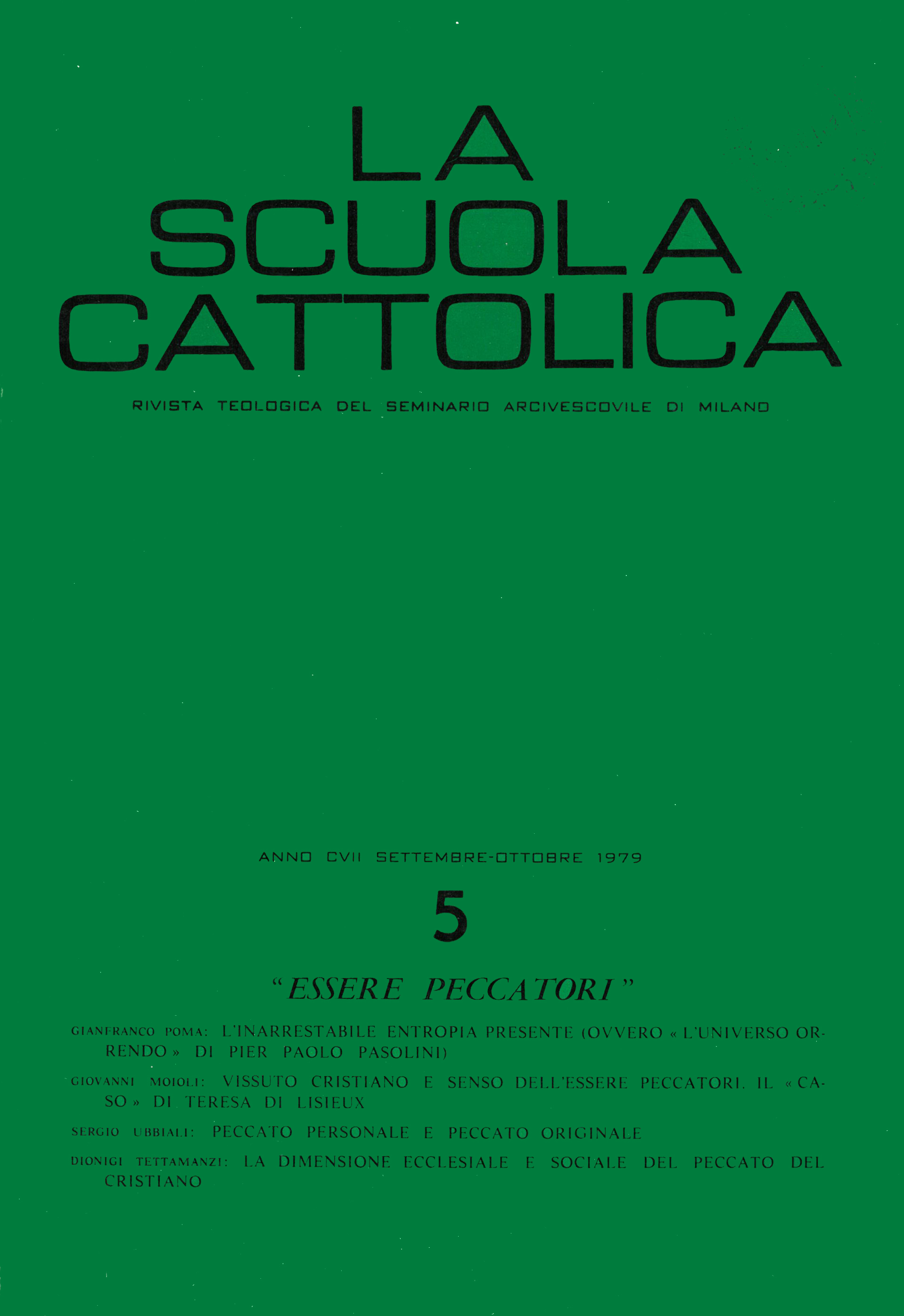 					Visualizza V. 107 N. 5 (1979): Essere peccatori
				