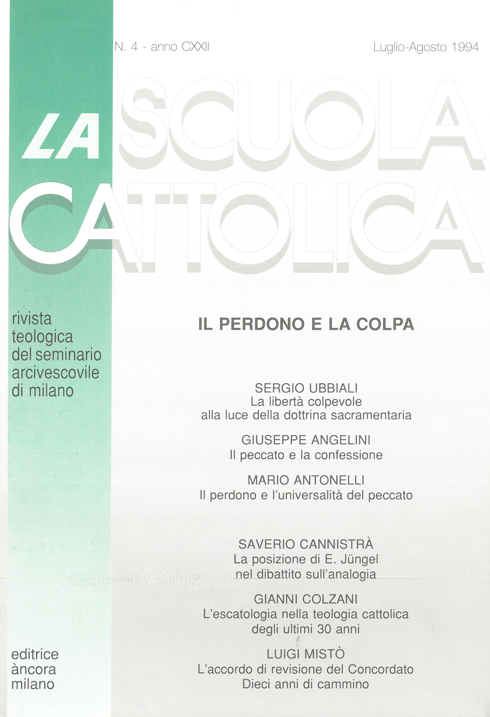 					Visualizza V. 122 N. 4 (1994): Il perdono e la colpa
				