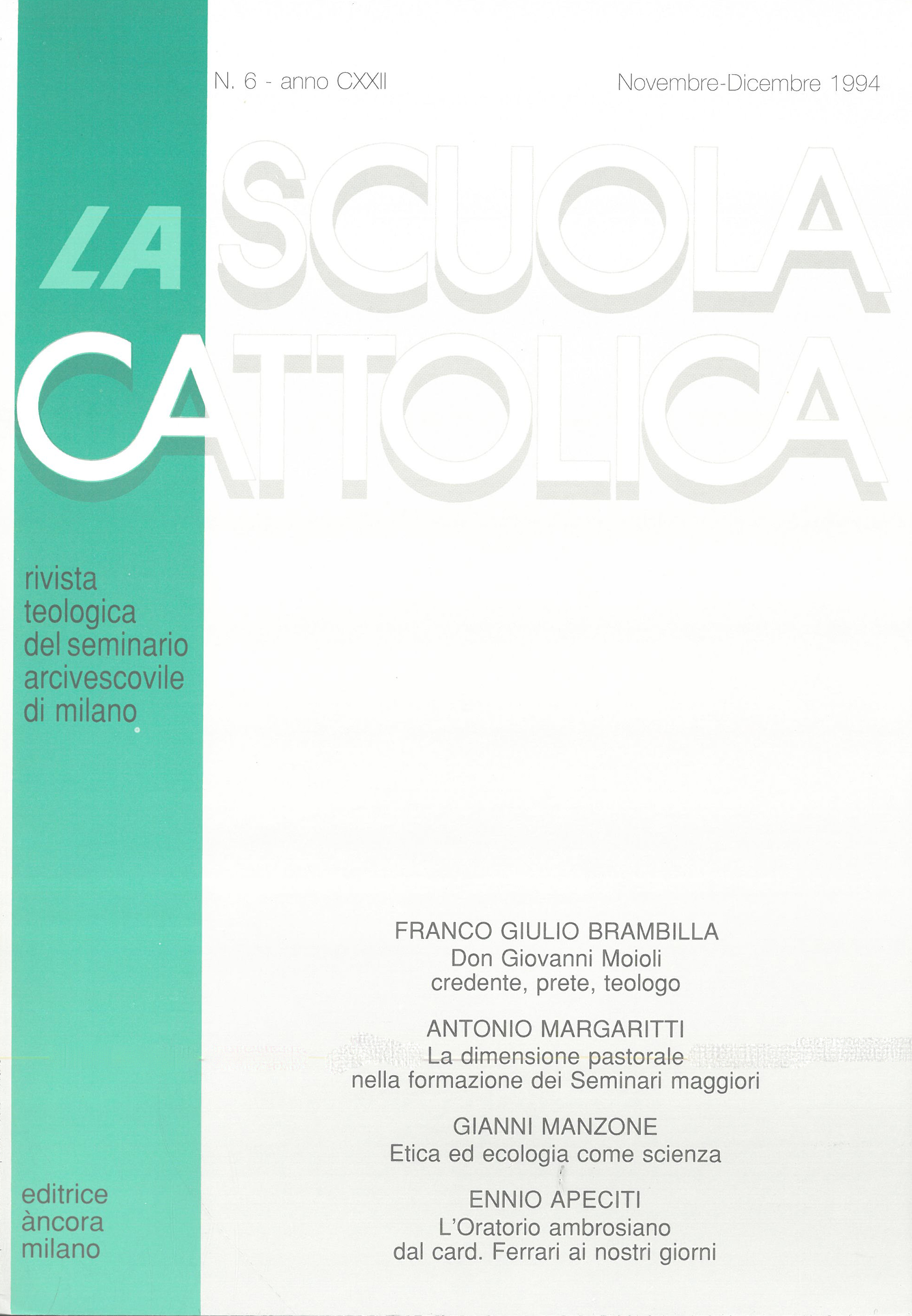 					Visualizza V. 122 N. 6 (1994)
				