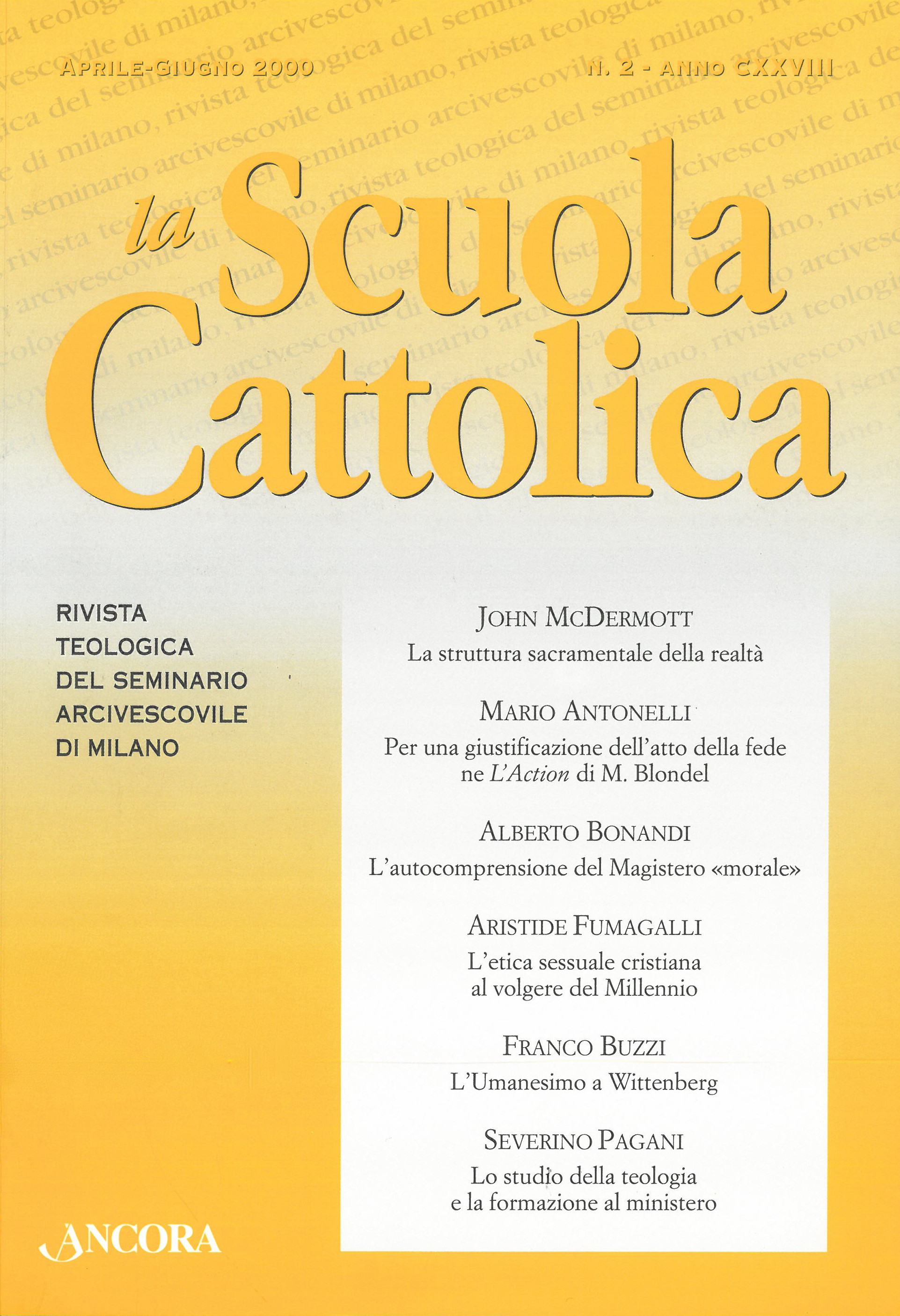 					Visualizza V. 128 N. 2 (2000)
				