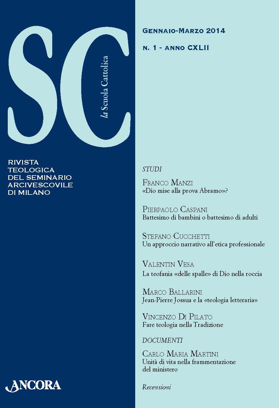 					Visualizza V. 142 N. 1 (2014)
				