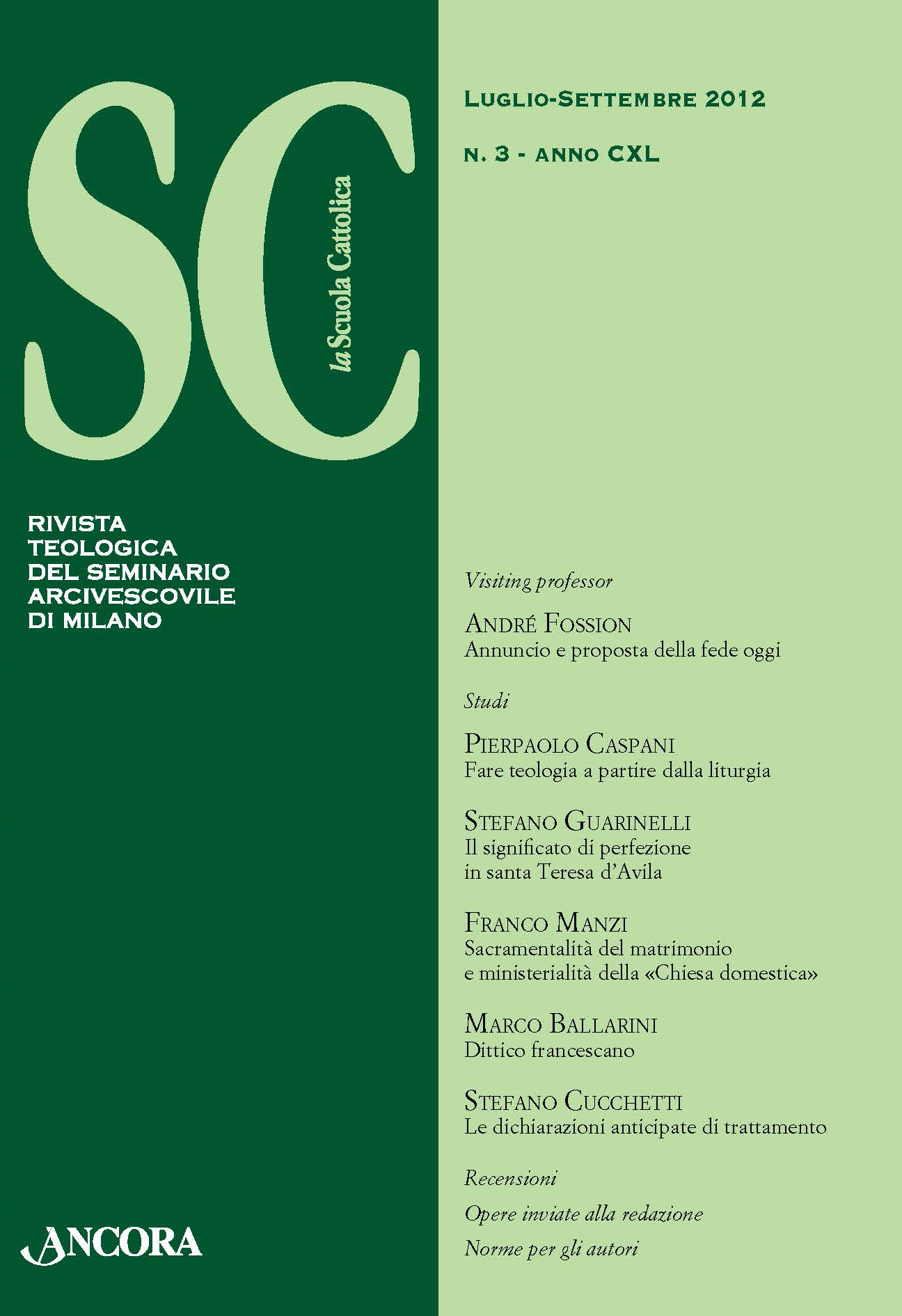 					Visualizza V. 140 N. 3 (2012)
				